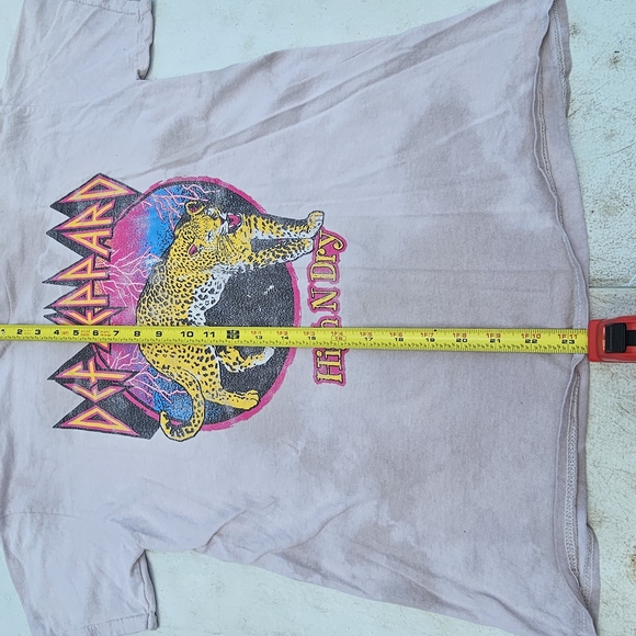 Def Leppard "High N Dry" Band Rock Metal T-shirt Size Medium - Picture 5 of 5